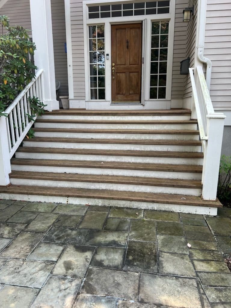 Complete Front Porch Transformation with Pressure Washing image